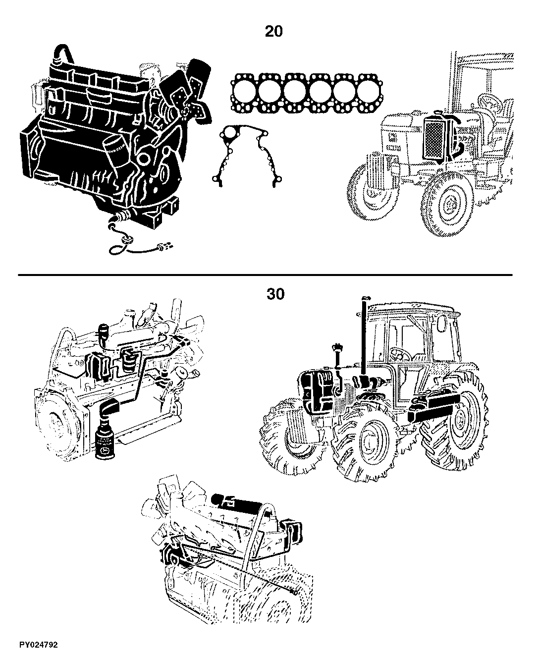 2955 Tractor (S.N. -767516) North America Edition