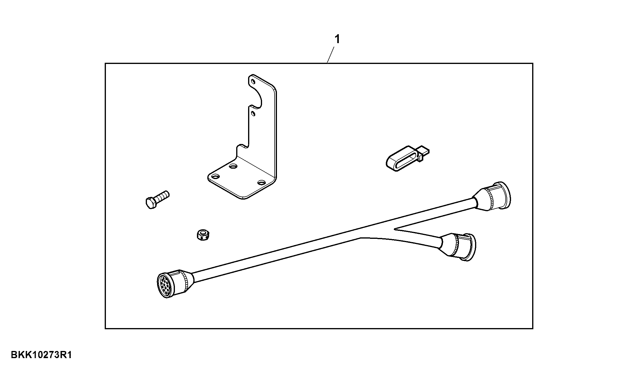 Attachment, Rear Hitch, Wiring Harness