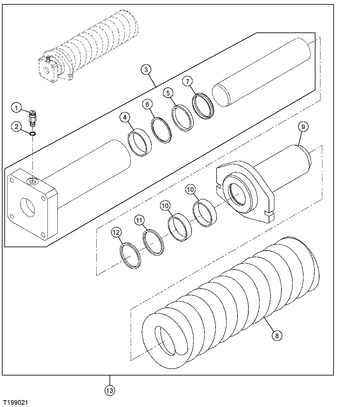 Track Chain Adjuster / Tensioner Spring Component Parts (006690 - )