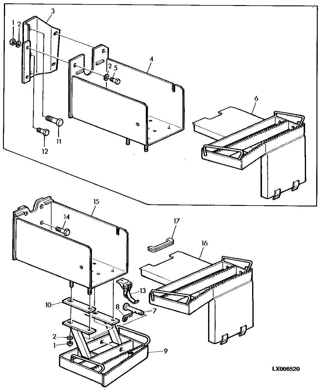 BATTERY BOX AND STEP (WITH MC1 CAB/MODULE 2 OR 3)