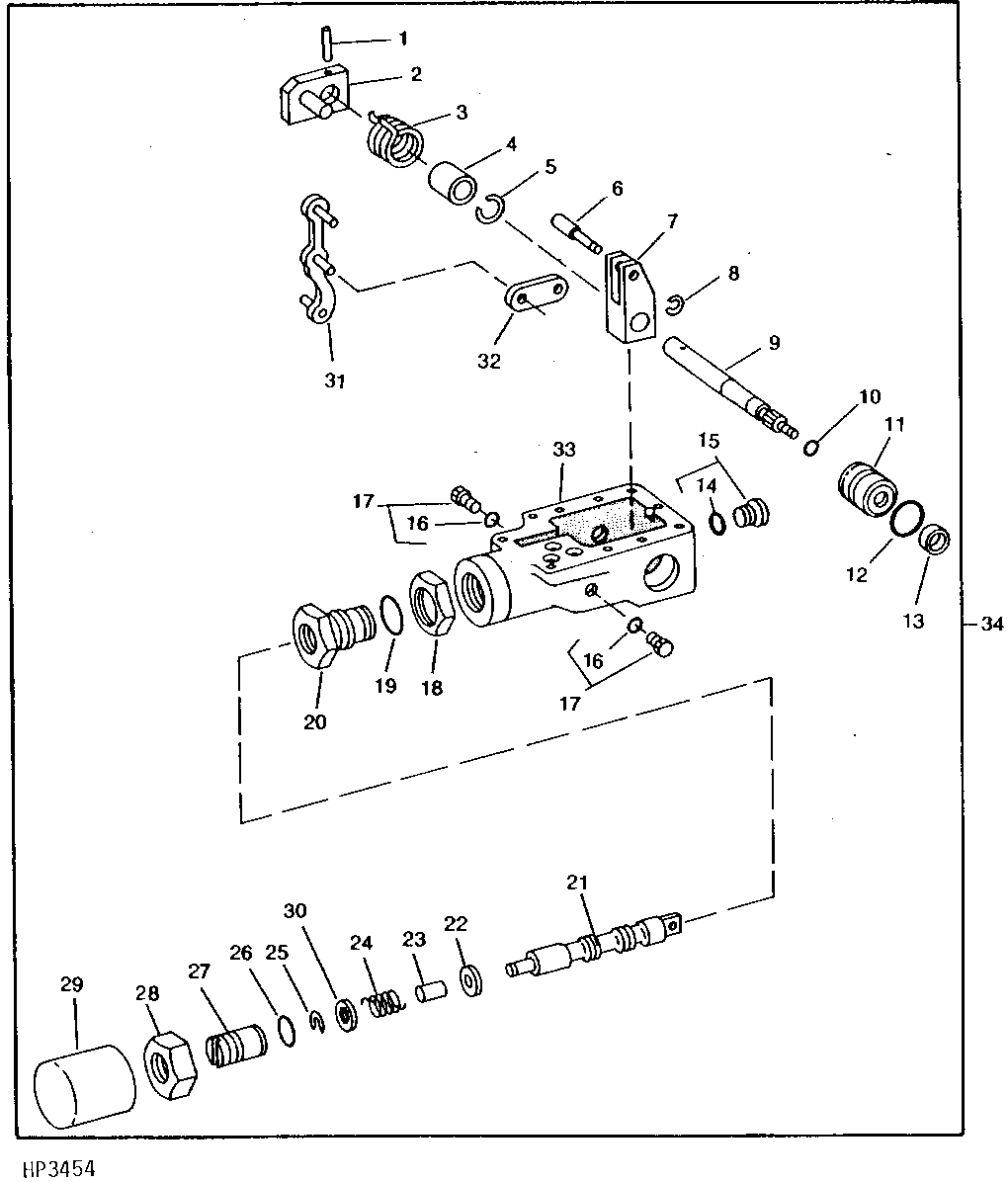HYDROSTATIC DRIVE DISPLACEMENT CONTROL VALVE (SUNDSTRAND) (620101 - )