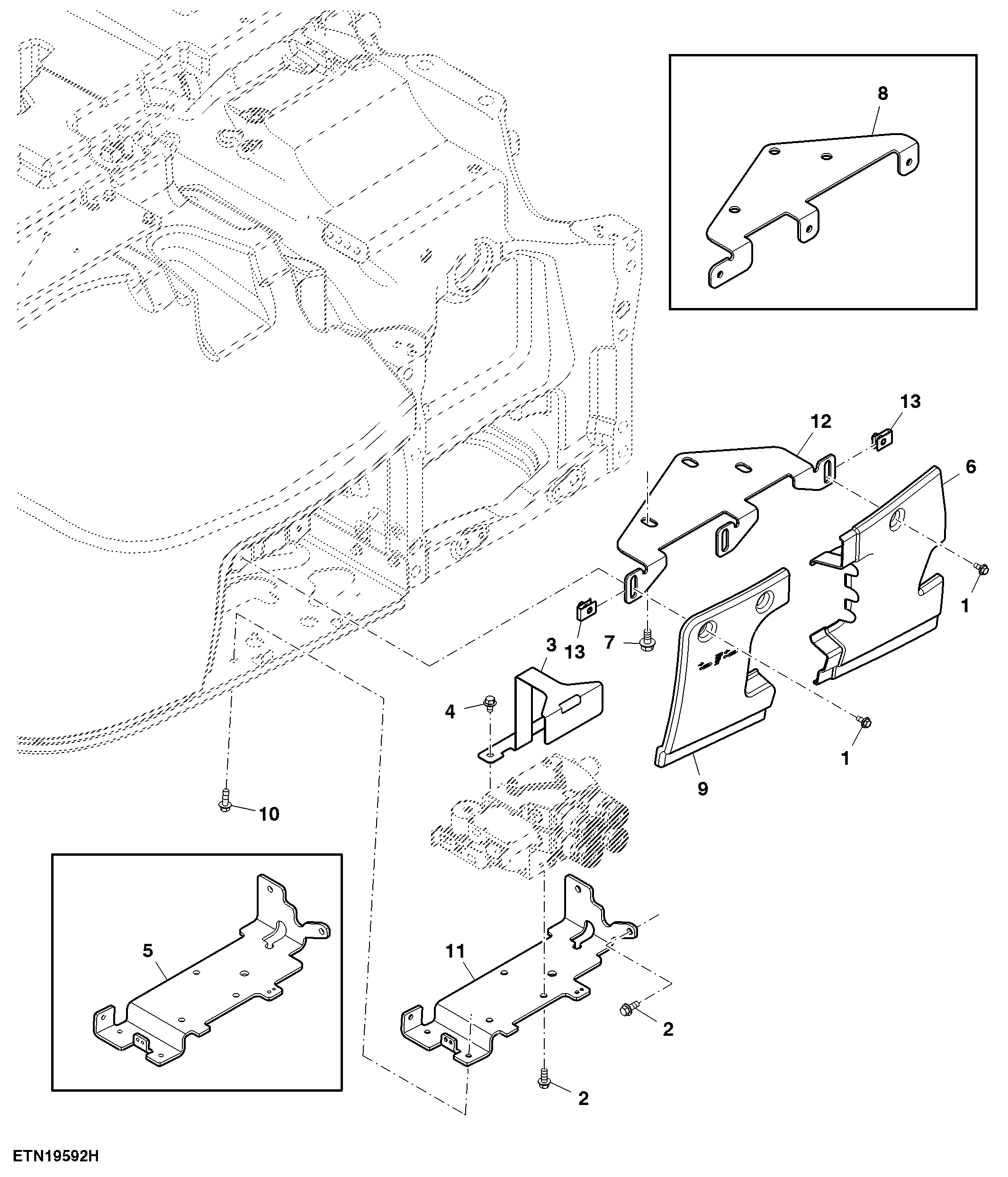 Midstack Mounting EH-2 Function Valves, SCV