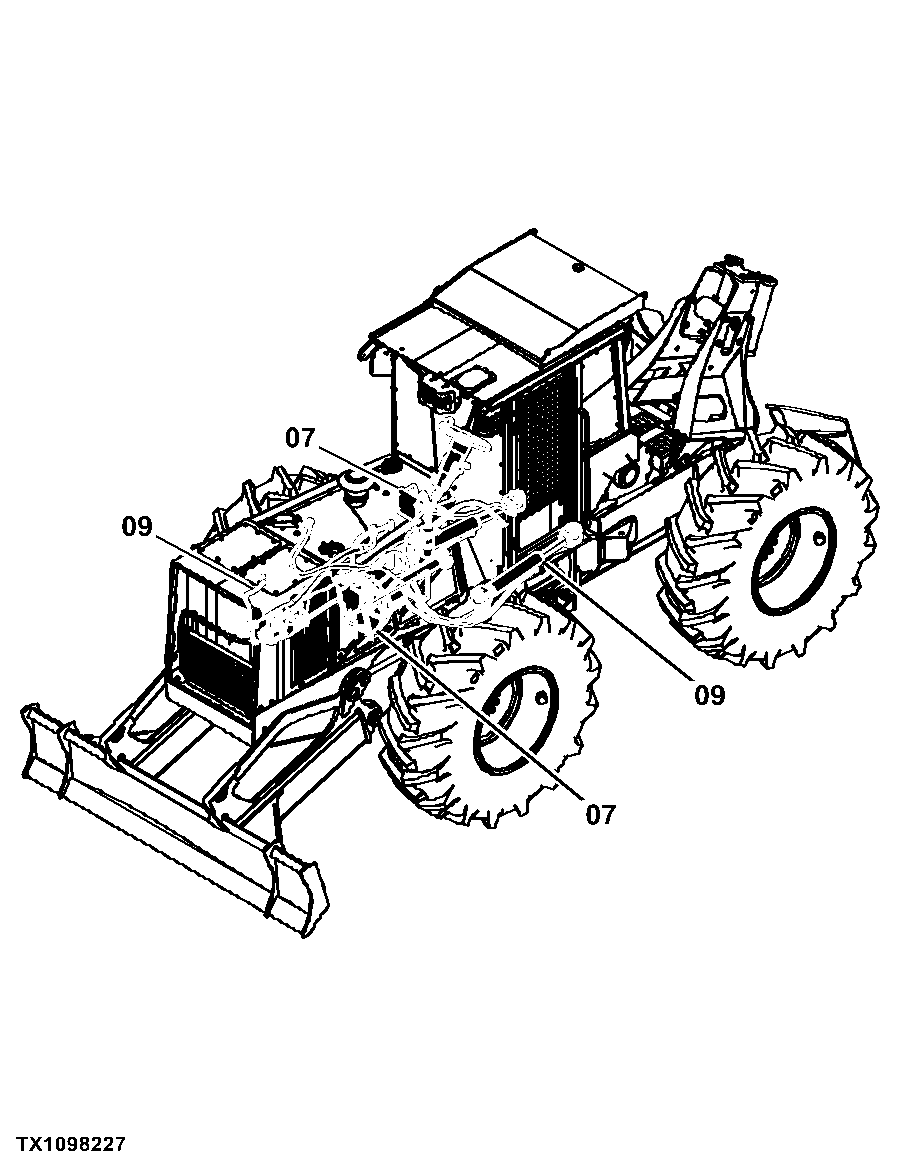 540H Cable Skidder (PIN: 1DW540HX_ _D630436 - D666892)