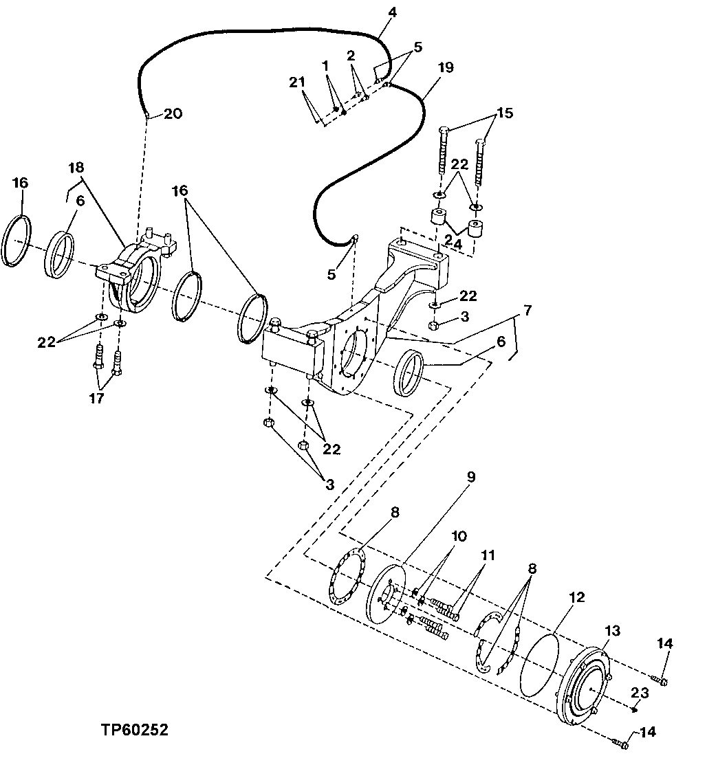 DIFFERENTIAL SUPPORTS AND LUBRICATION LINES