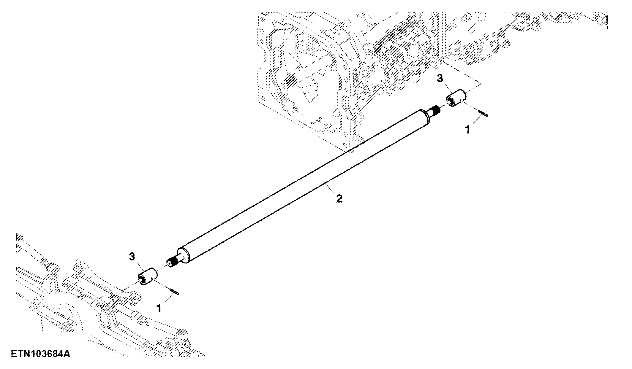 Drive Shaft, Transmission to MFWD