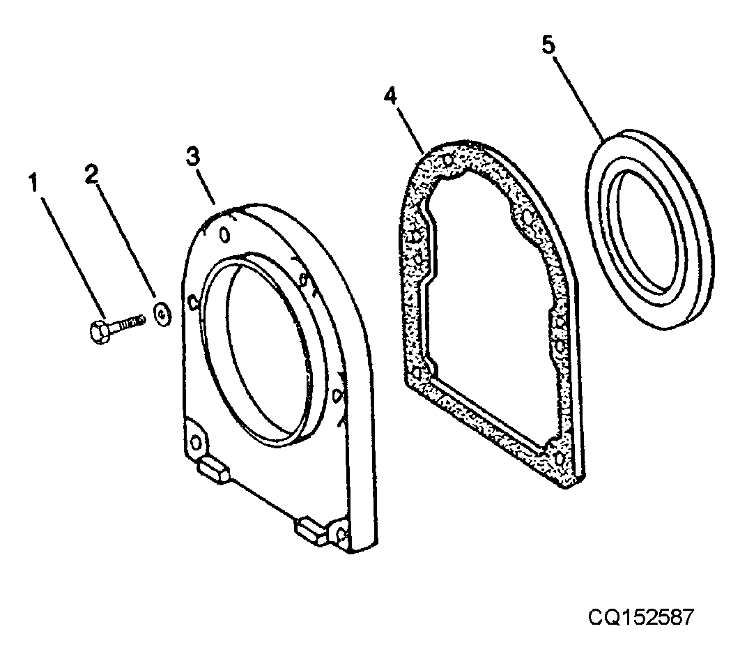 CRANKSHAFT OIL SEAL AND HOUSING - 8.1L ENGINE