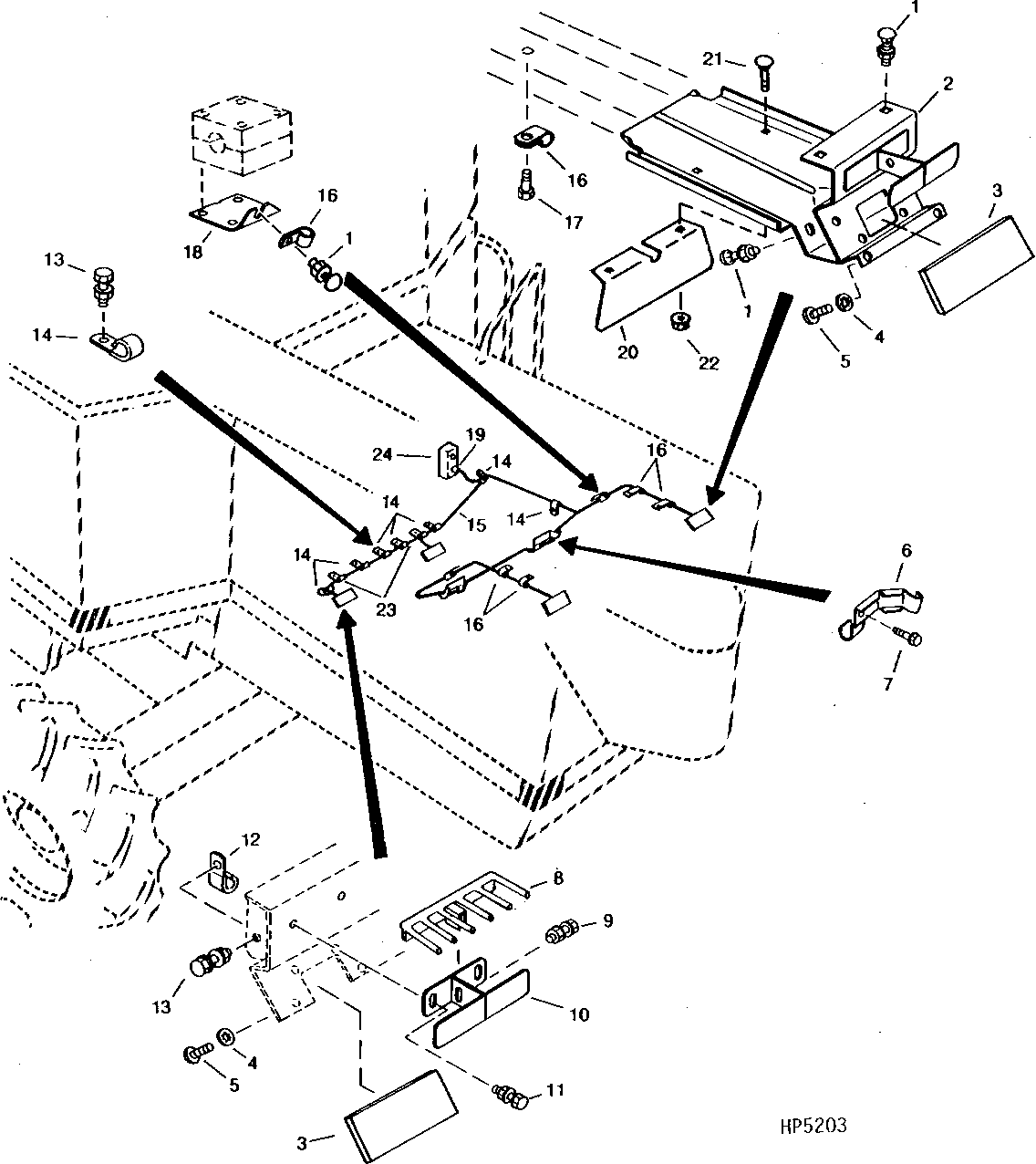HARVESTRAK MONITOR SYSTEM AND WIRING HARNESS