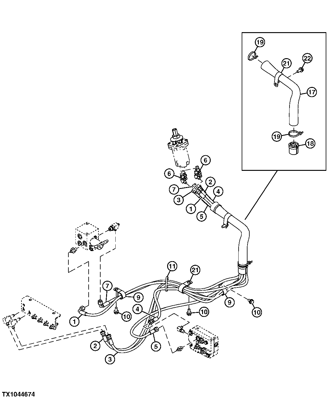 Pilot Lines (Right Pilot Controller To Regulator Valve and Pilot Shutoff Valve)