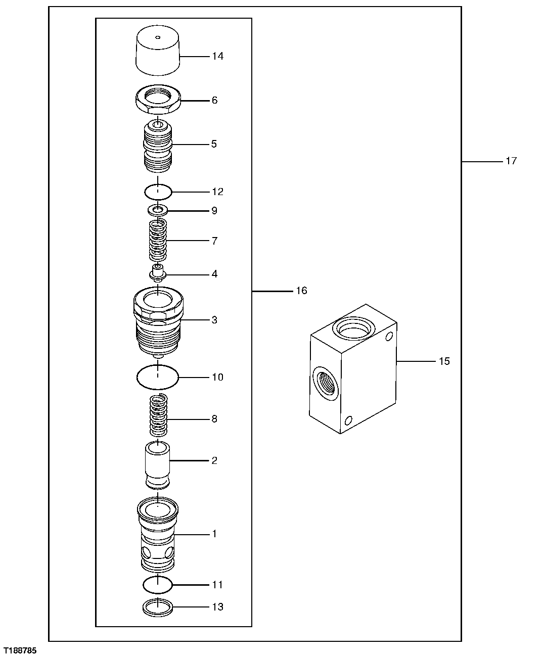 BLADE PUMP PRESSURE RELIEF VALVE COMPONENTS