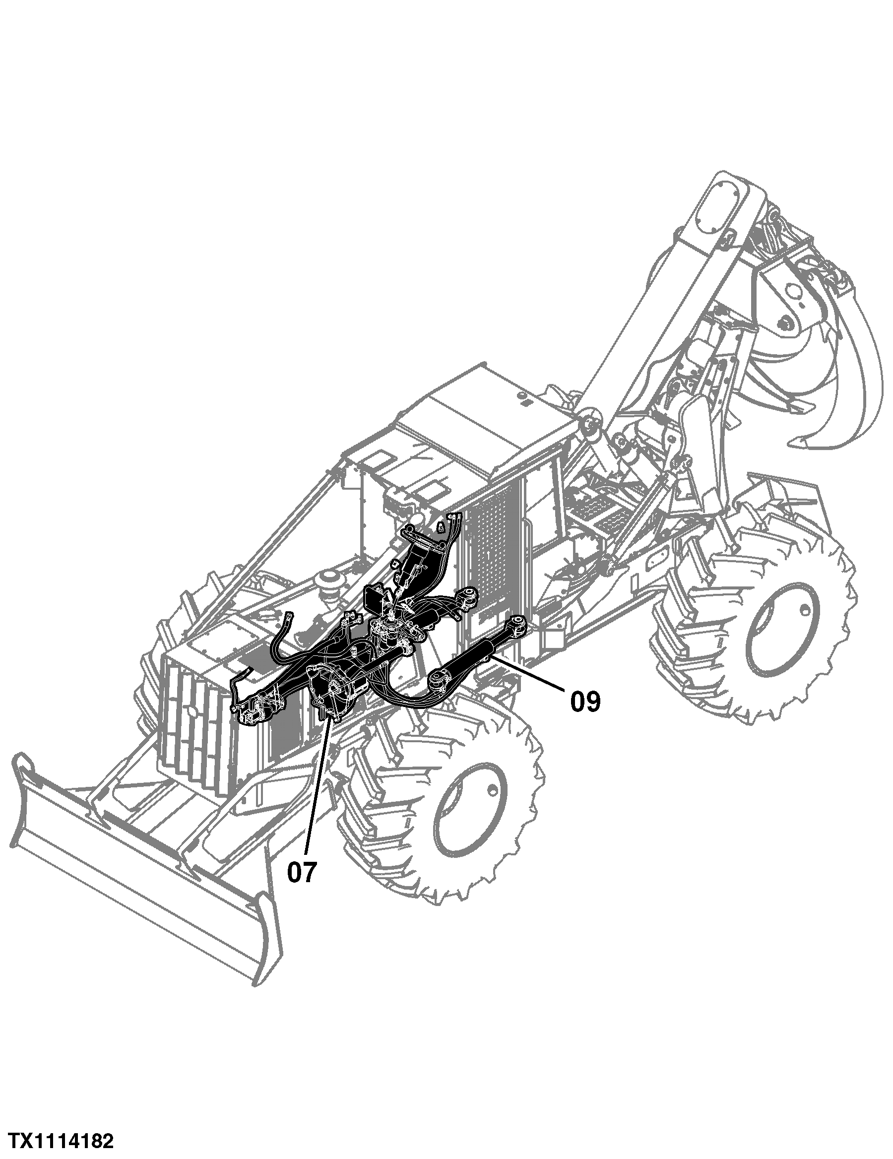748H Cable and Grapple Skidder (PIN: 1DW748HX_ _C630436 - C666892) (PIN: 1DW748HX_ _D630436 - D666892)