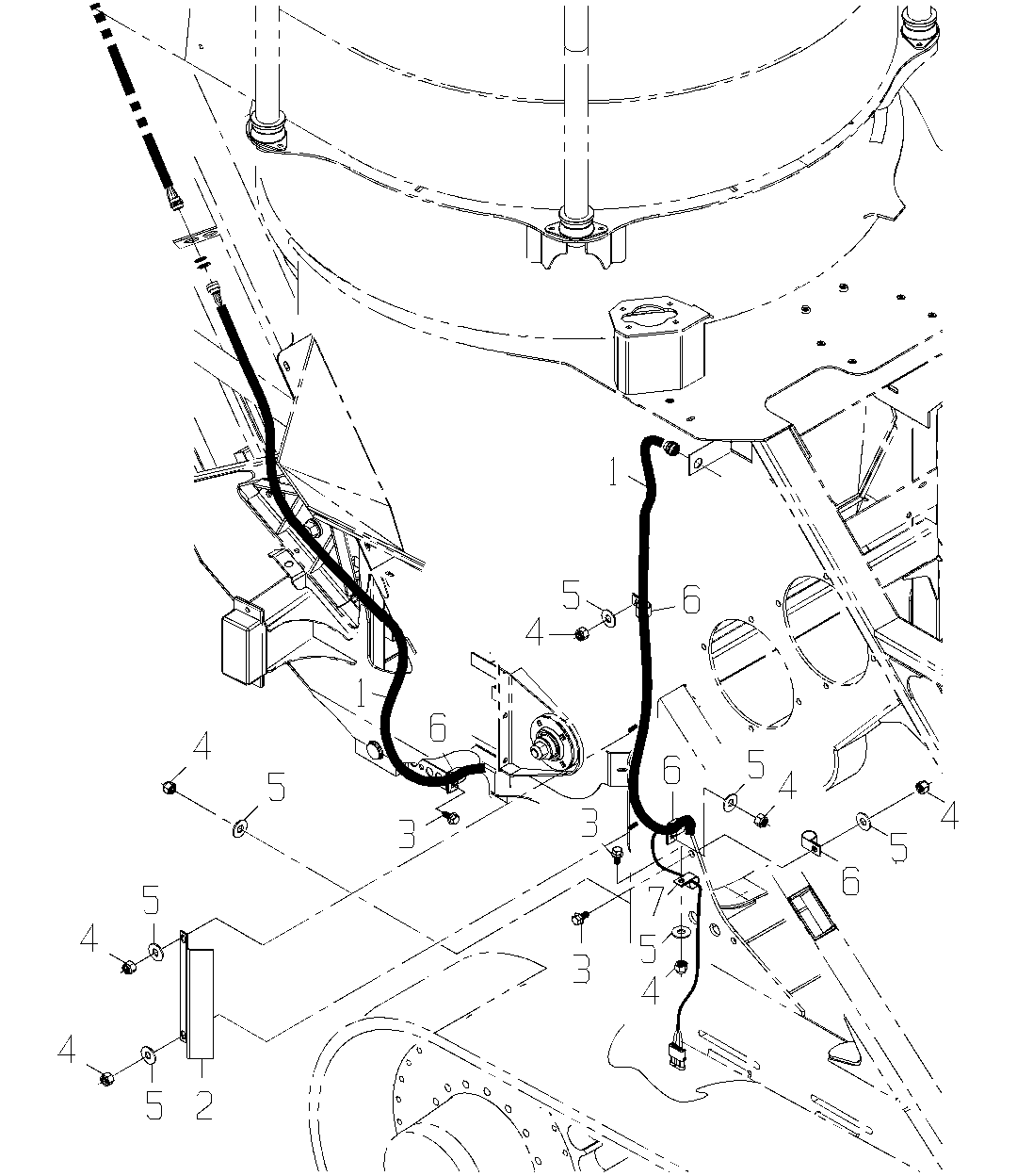 Electrical System - Main Frame To Ground Drive Speedometer/Elevator