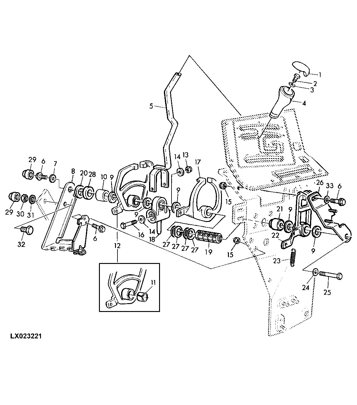 RANGE SHIFTING (POWRQUAD WITH REVERSER CONTROL AT STEERING COLUMN)
