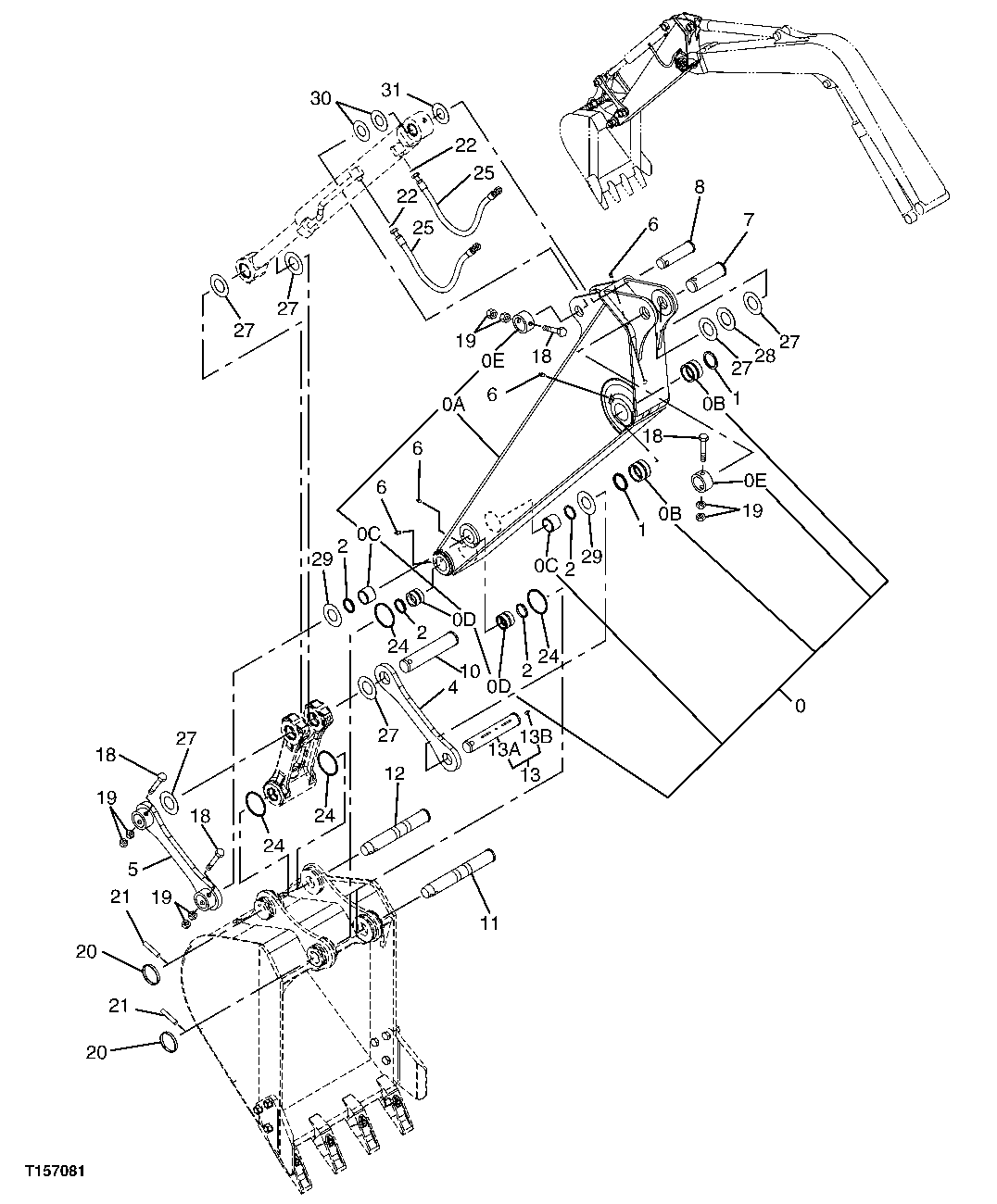 STANDARD ARM, 1.62M (FOR USE WITH STANDARD BOOM)