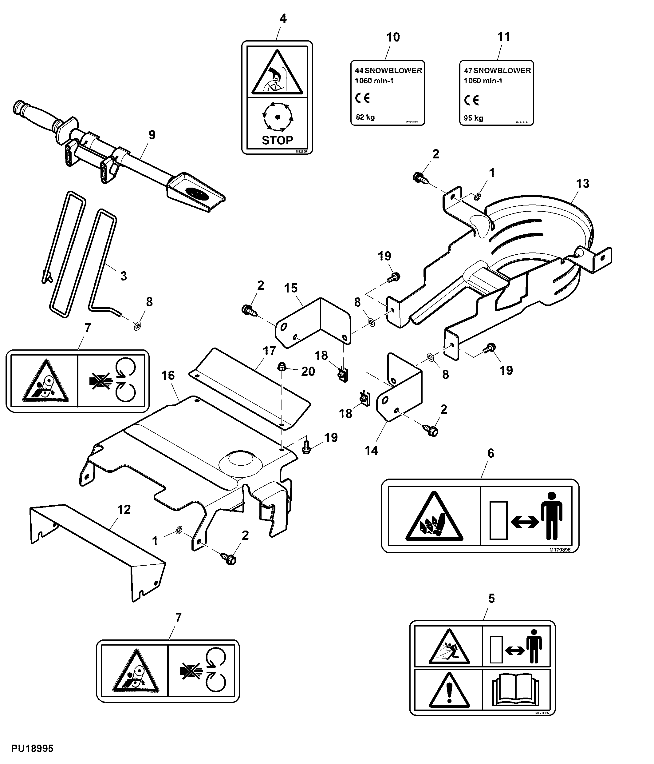 Snowblower Shields (Not for Canada and USA)