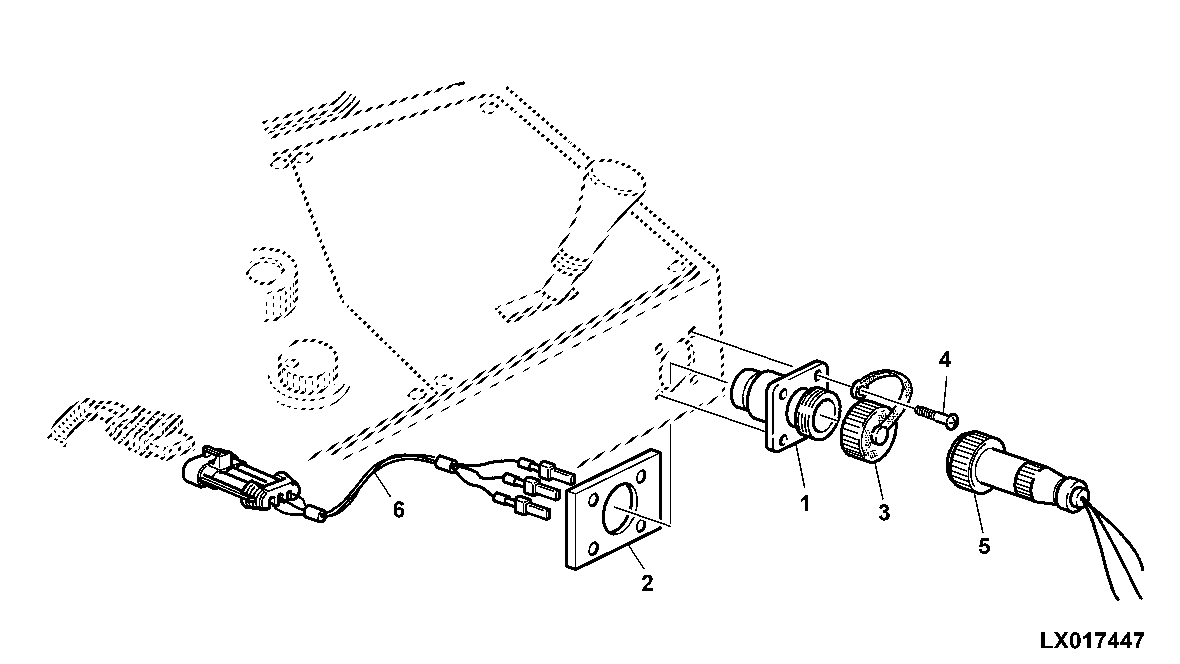 3-TERMINAL POWER OUTLET SOCKET (SHIFT CONSOLE)