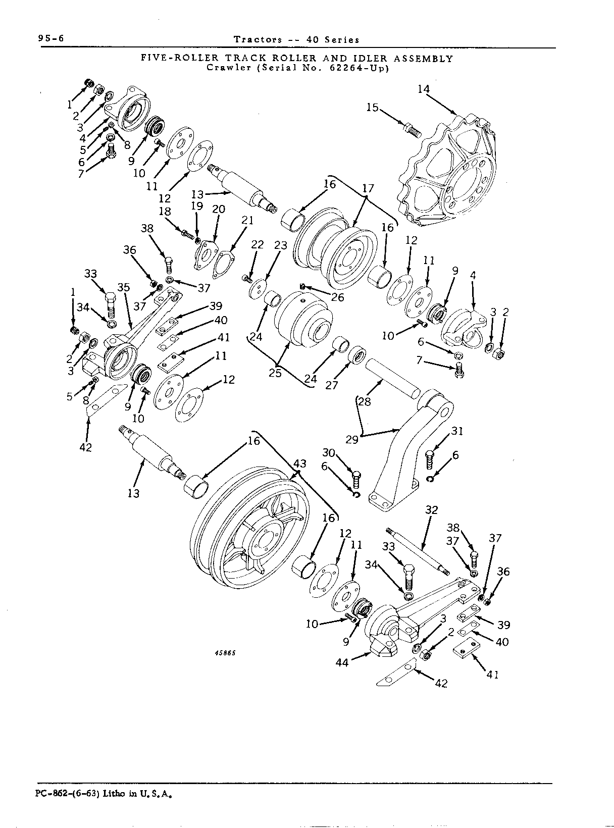 Idler assembly, 5-roller (C)