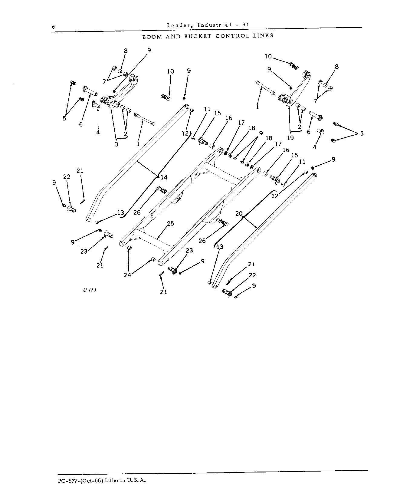 Boom and Bucket Control Links