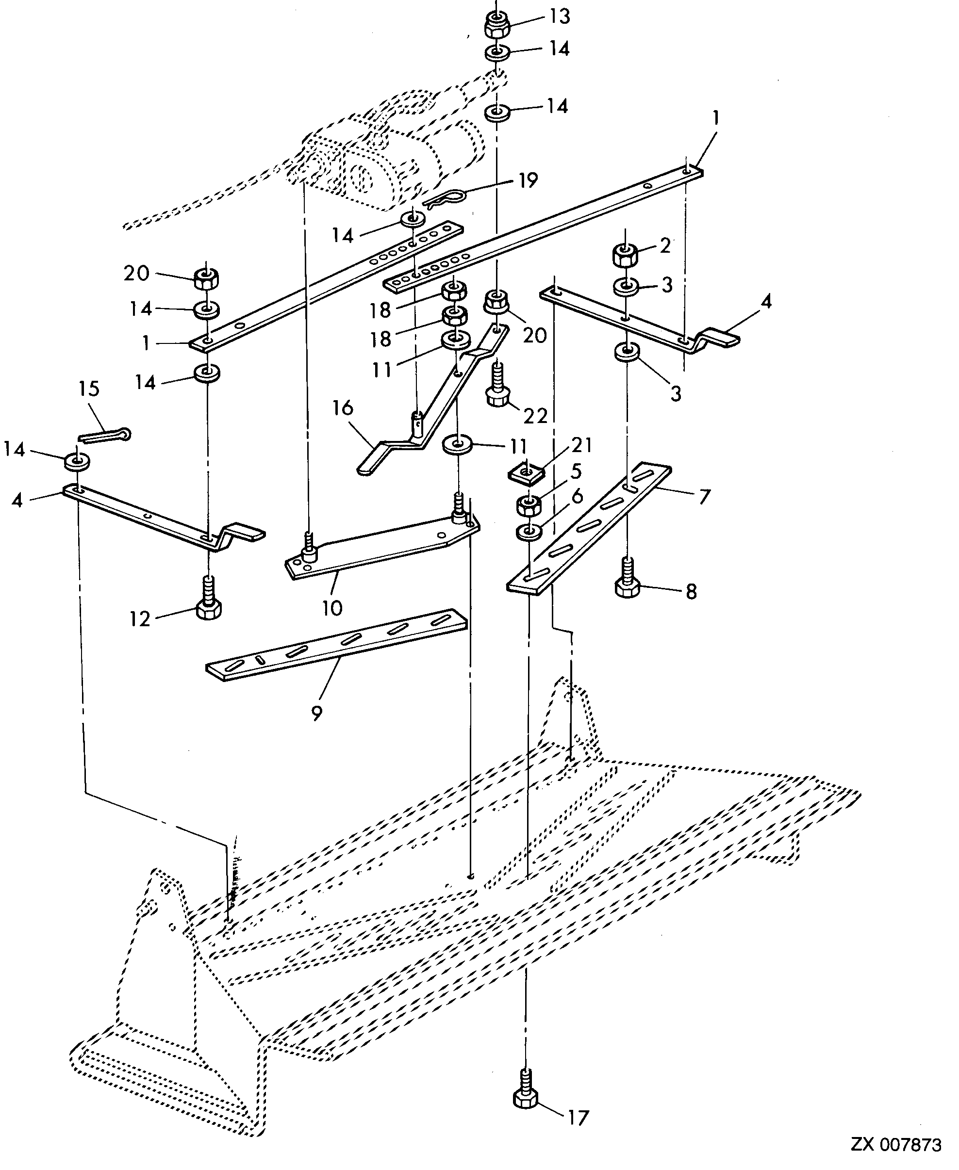 ADJUSTING DEVICE, ELECTRICALLY ADJUSTABLE STRAW DISTRIBUTOR (FROM CHOPPER SERIAL NO. Z0PPE, Z0PPF)