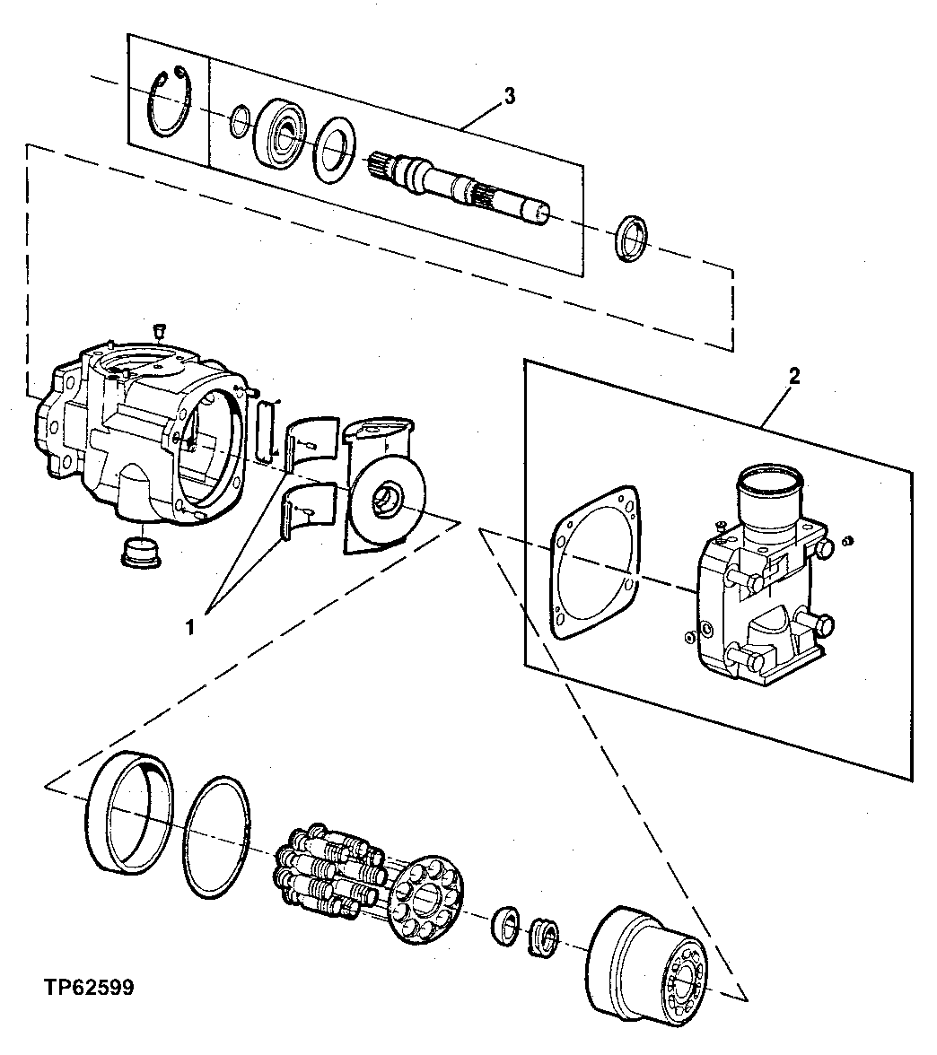 STEERING AND LOADER HYDRAULIC PUMP REPAIR KITS