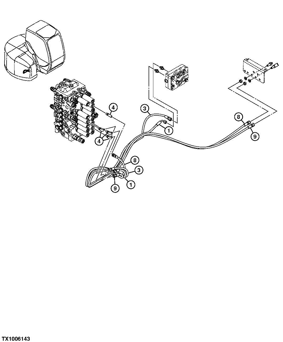 PILOT LINES (CONTROL VALVE FRONT TO REGULATOR VALVE)
