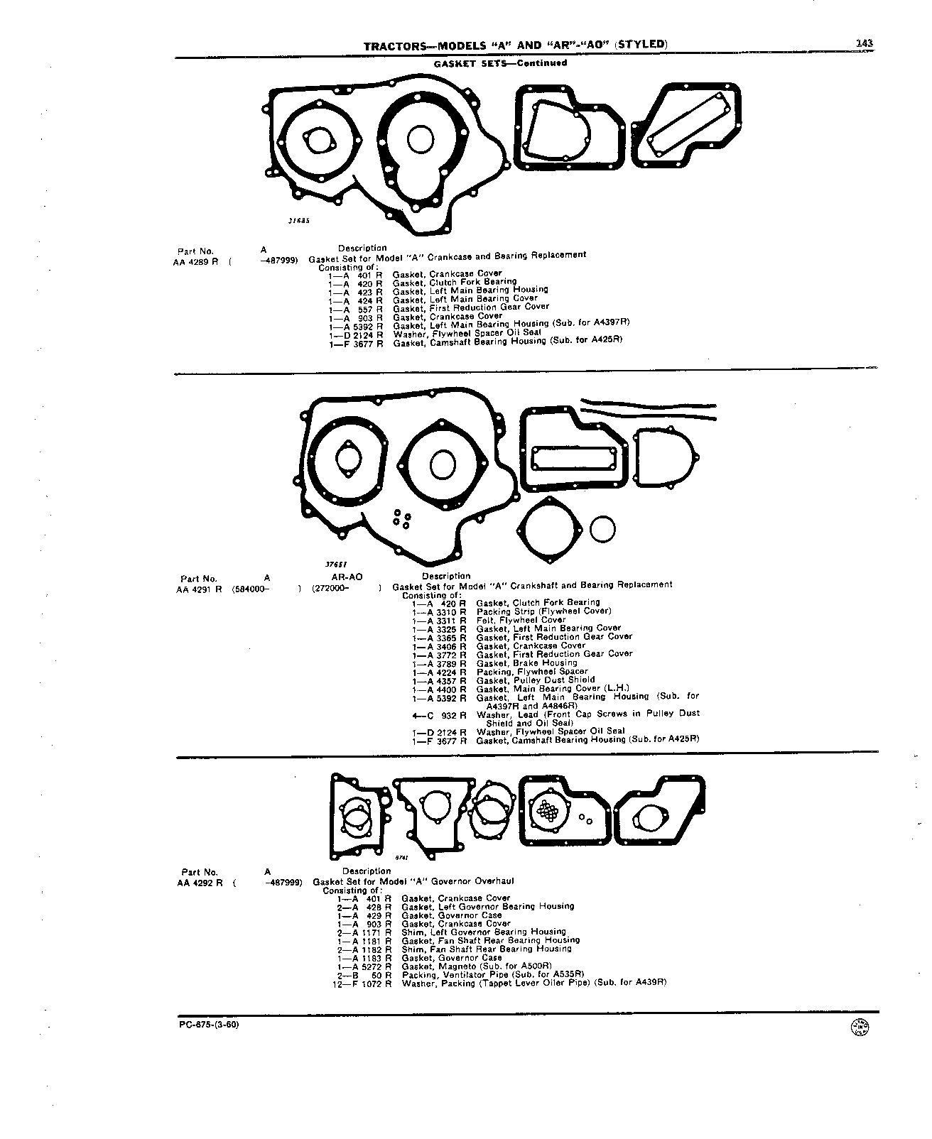 Gasket Sets (Continued)