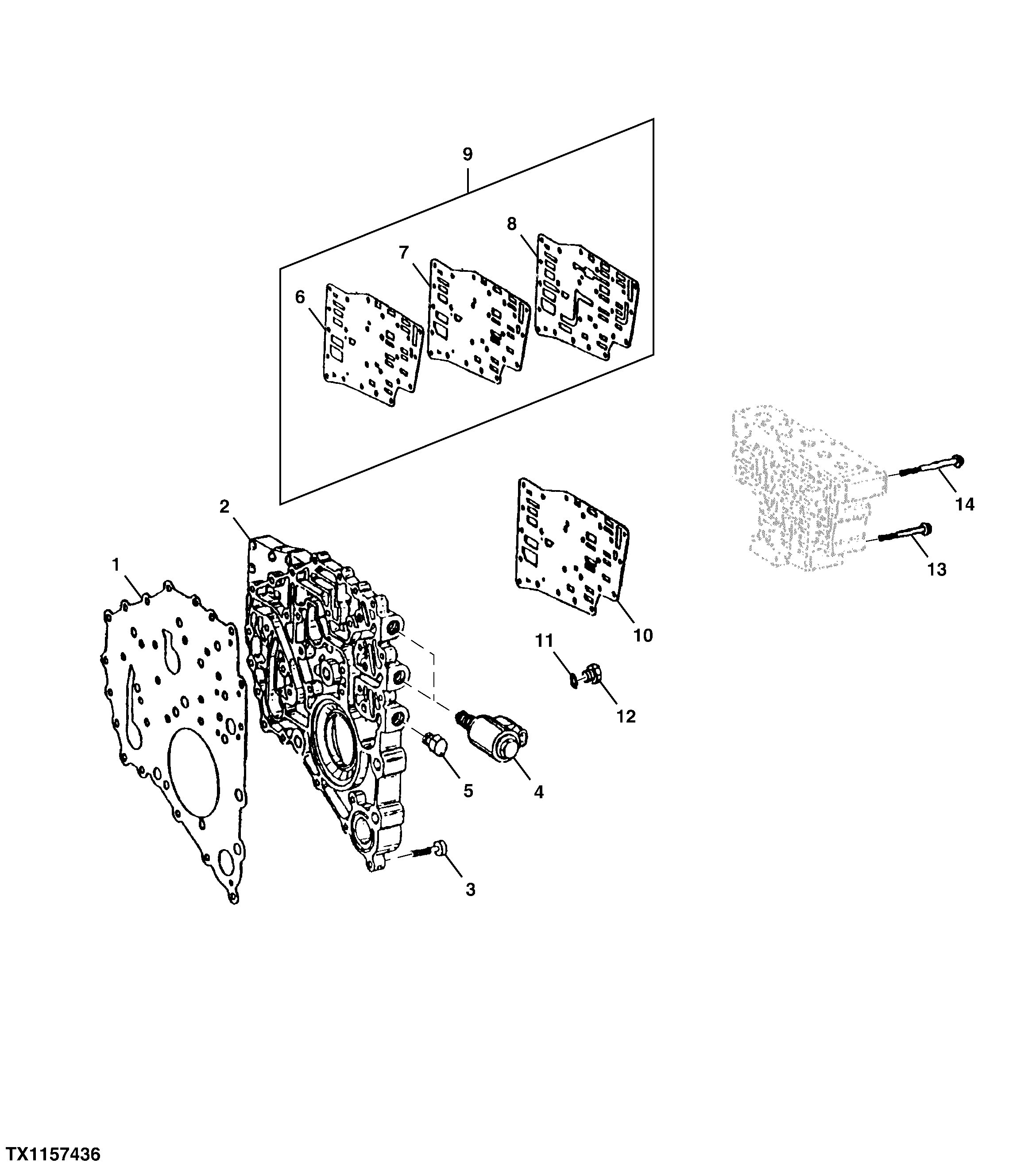Transmission Intermediate Plate and Gaskets, SyncShuttle™