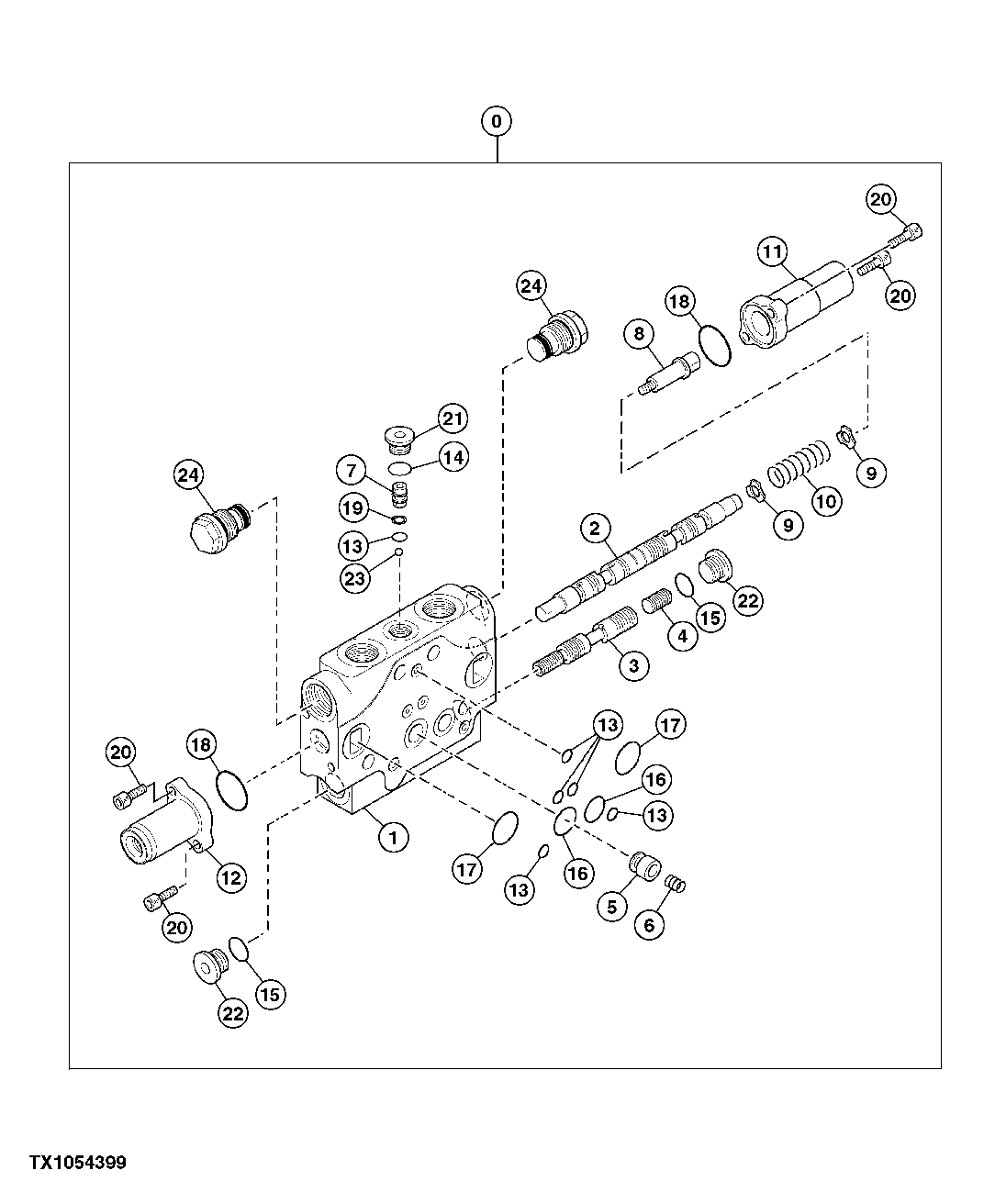 Main Control Valve, Spool Section (Power Angle Blade)