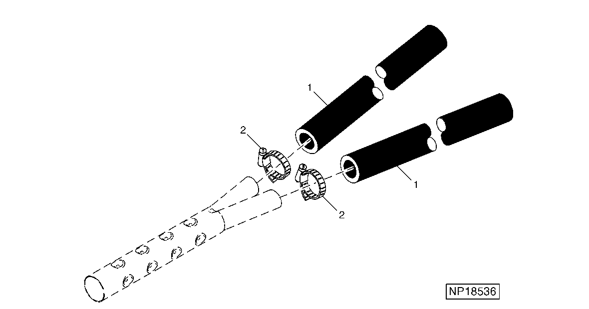SECONDARY AIR HOSES AND CLAMPS