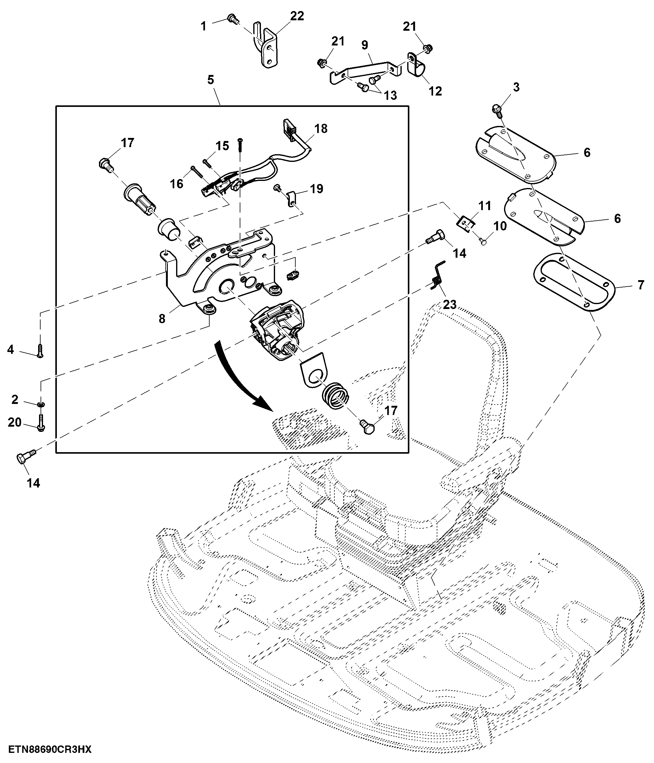 Multifunction Lever Mechanism Control W/ Sensor