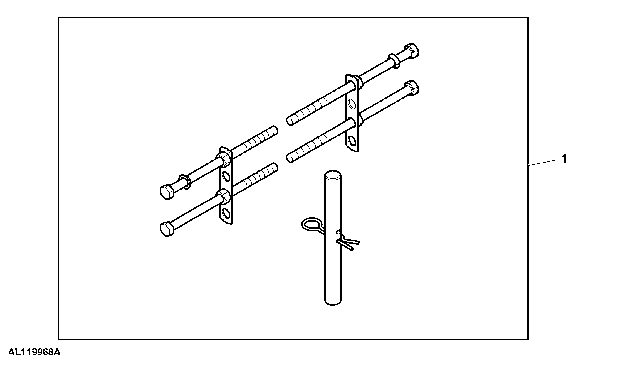 Attachment, Front Weights Mounting Parts, 400 kg