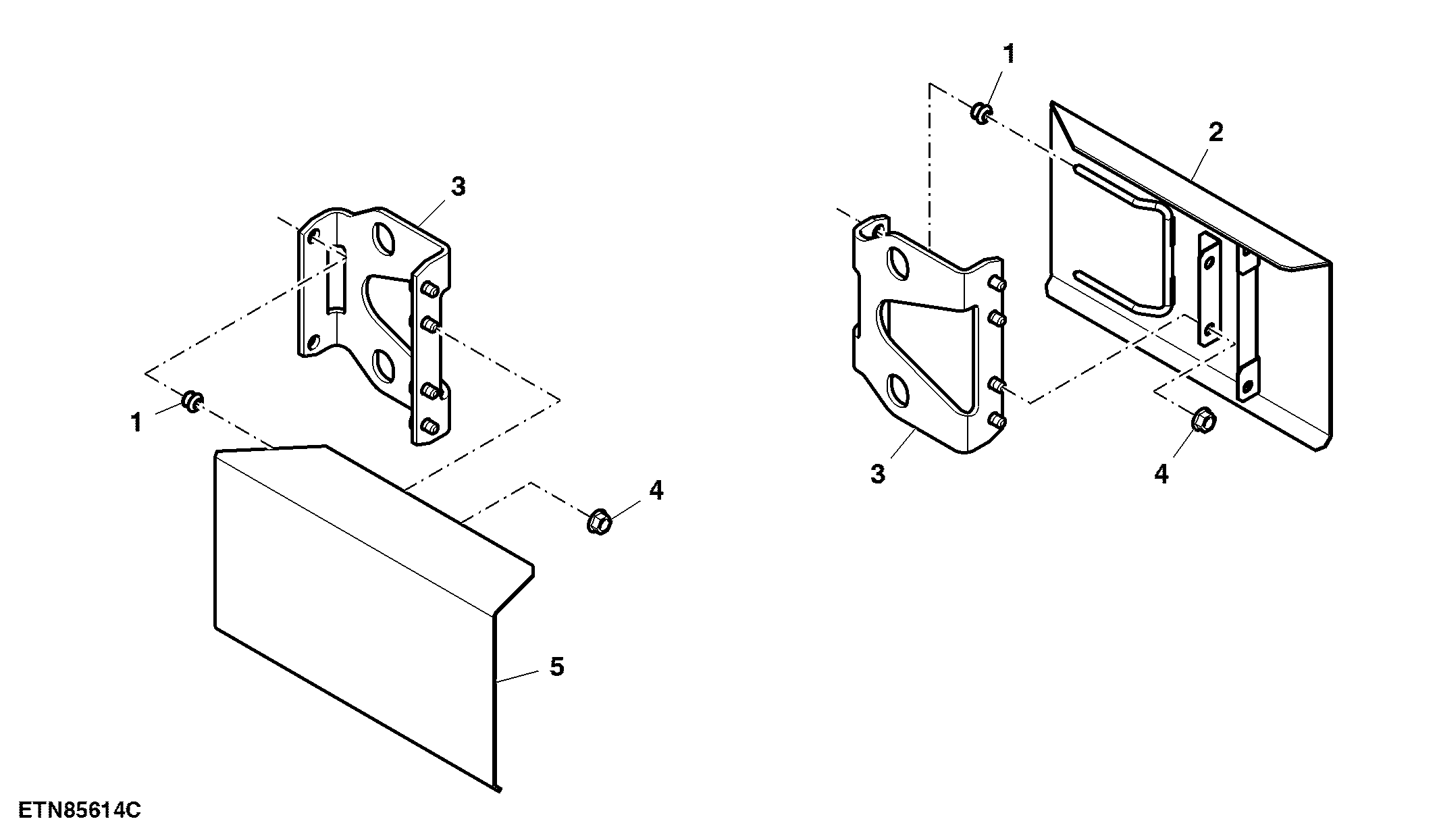 Panel, Fender Stop, for Front Loader Application