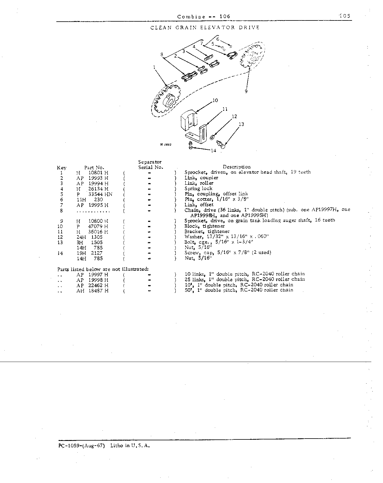 Drives and Separator Shields (Continued)