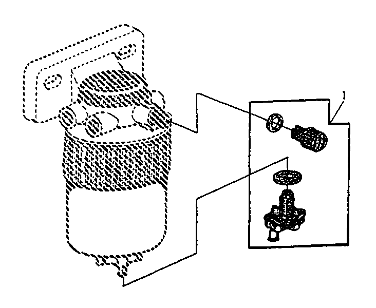 WATER SEPARATOR/BLEED SCREW, DRAIN PLUG - KIT
