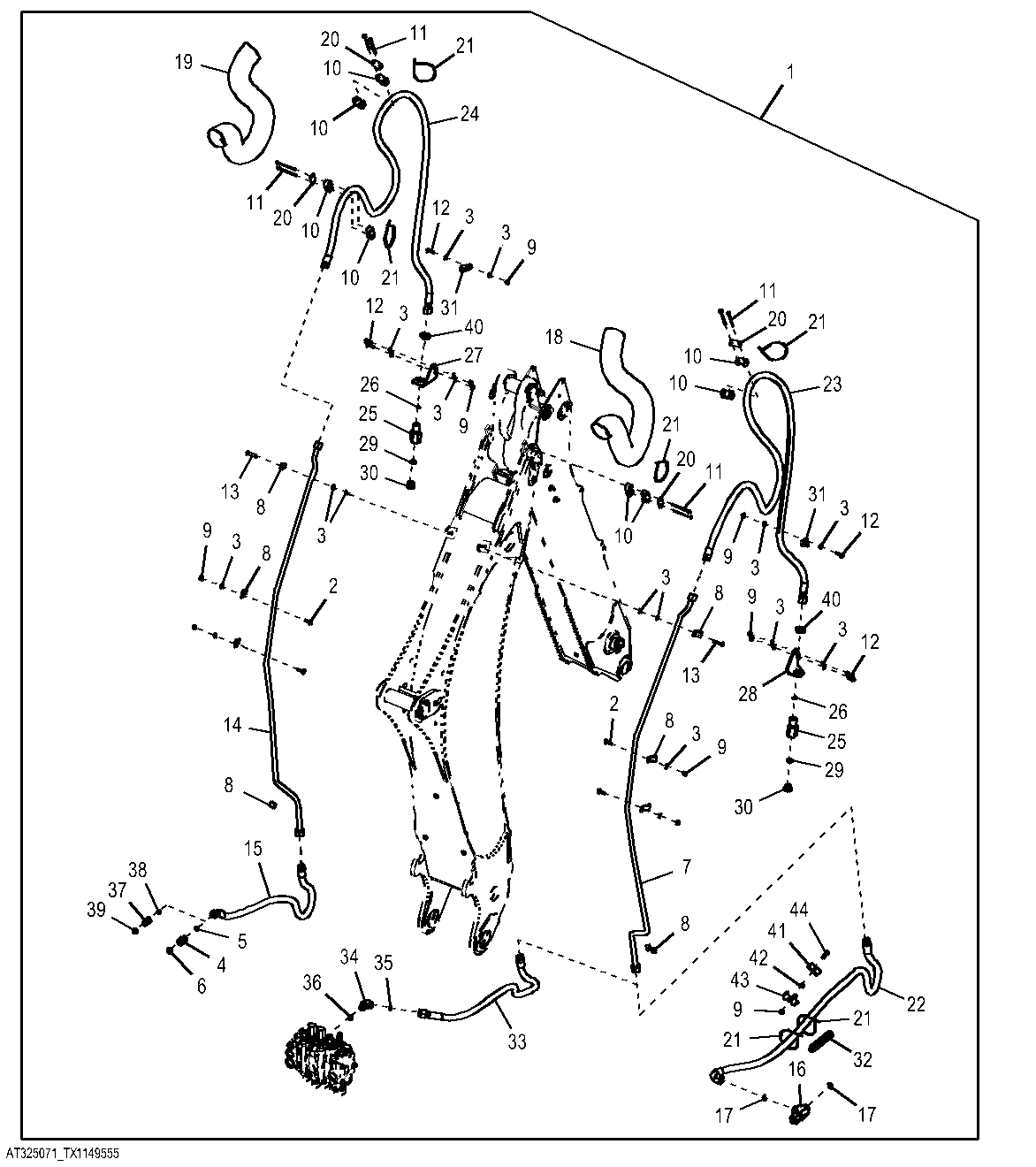 Auxiliary Equipment Hydraulics Kit, Extendable Dipperstick