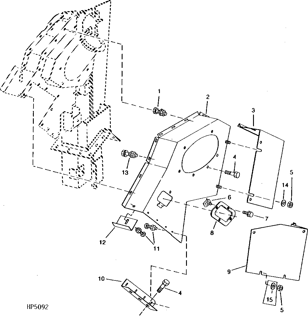 Upper Clean Grain Elevator Shields ( - 640603)