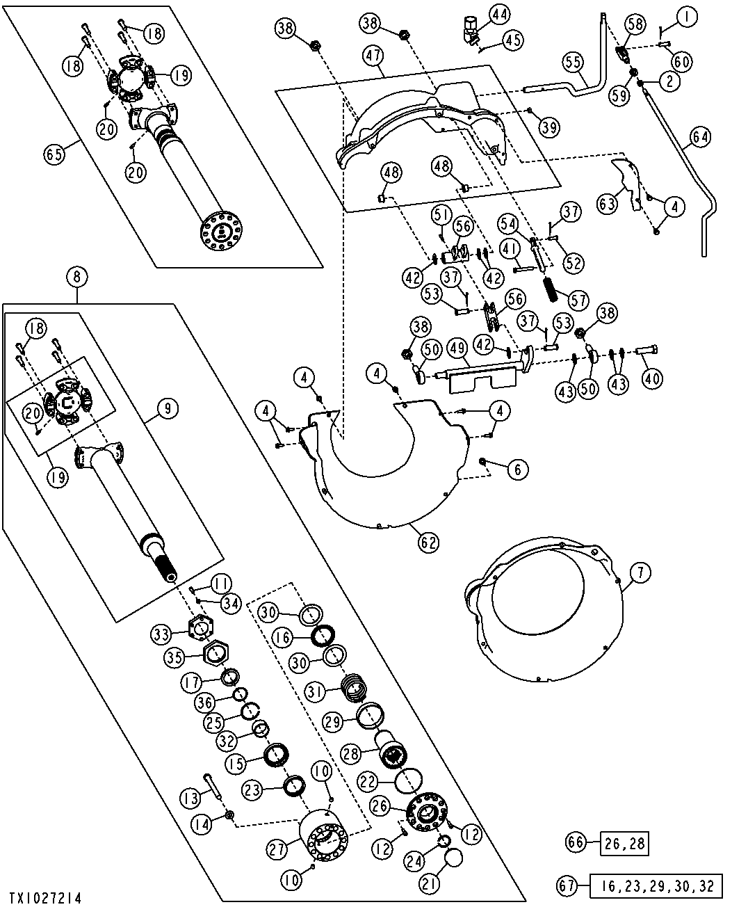 TRANSMISSION DISCONNECT CONTROL LINKAGE (DIRECT DRIVE)