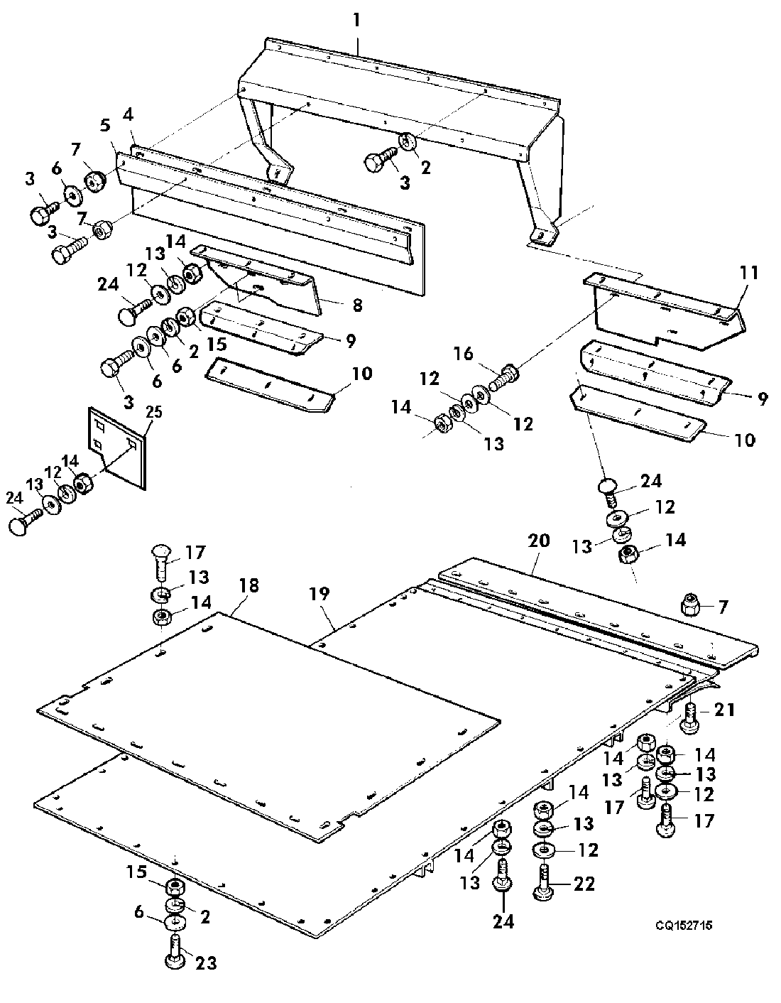 FLOOR PLATE AND DUST PROTECTION FOR FEEDER HOUSE