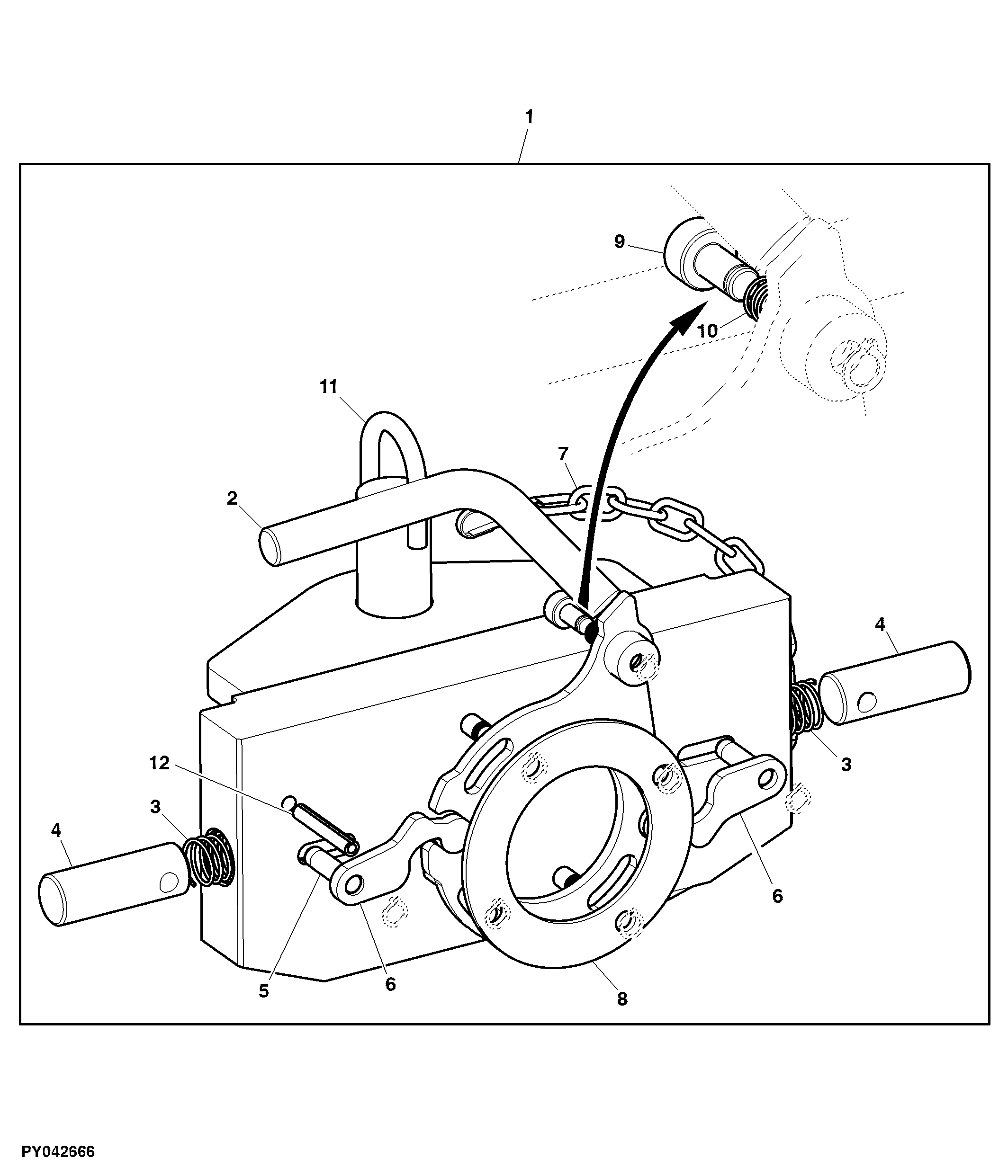 Trailer Hitch, Height Adjustable, CUNA, Type C