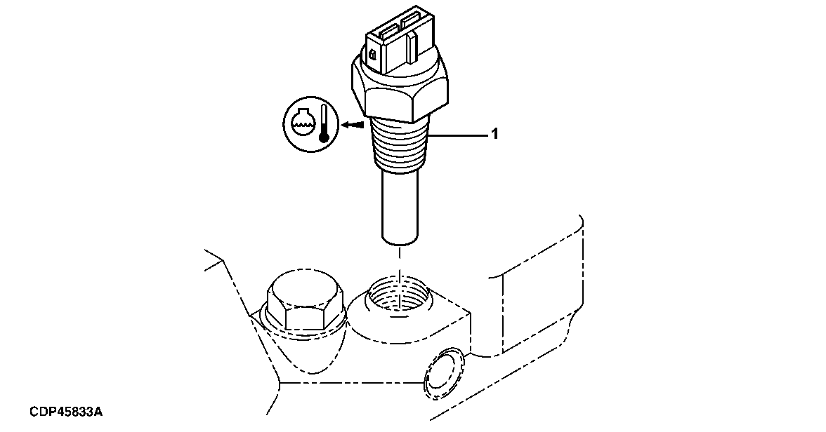 WATER TEMPERATURE SENSOR (WITH ELECTRONICALLY CONTROLLED FUEL INJECTION SYSTEM)