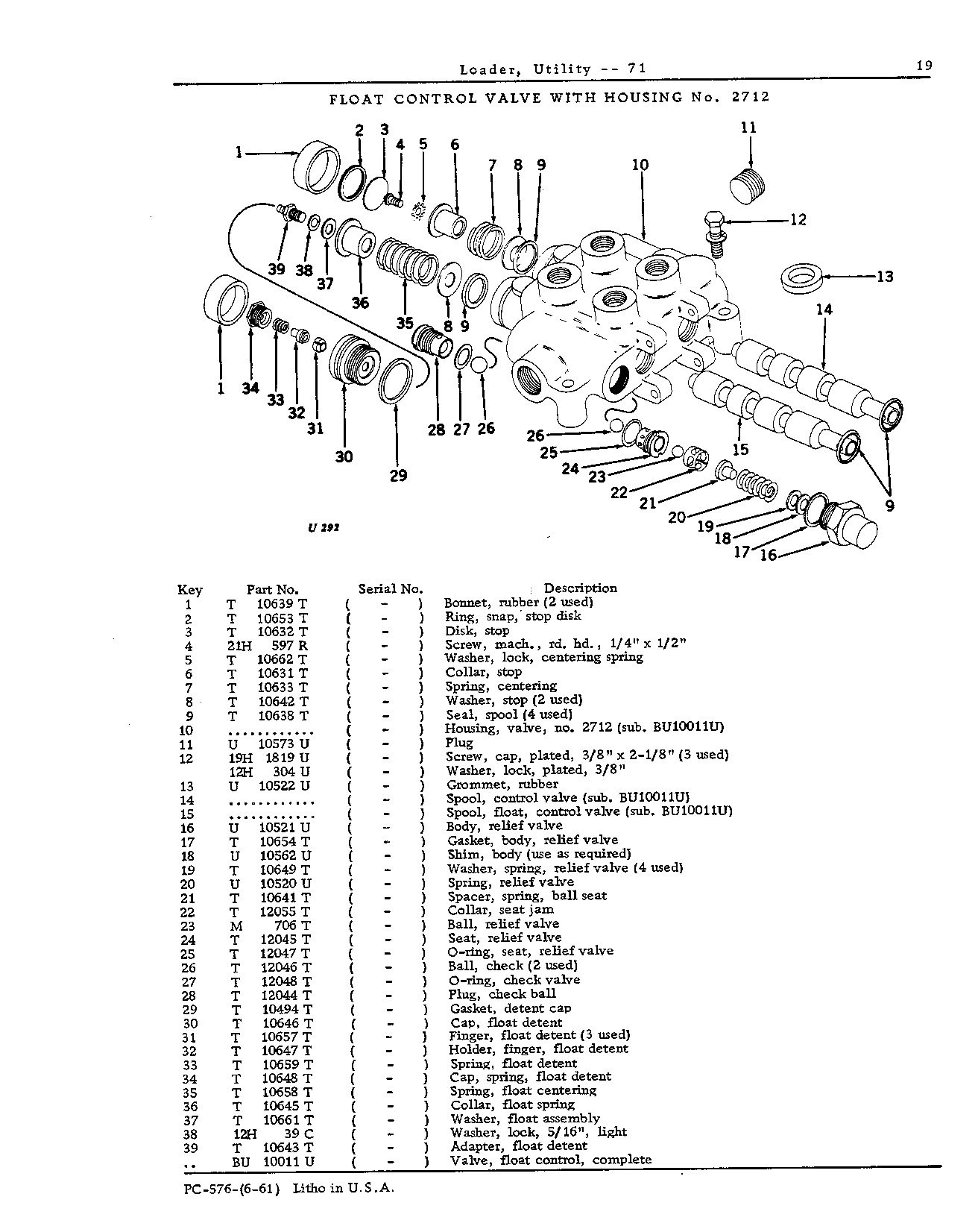 Float Control Valve with Housing No. 2712