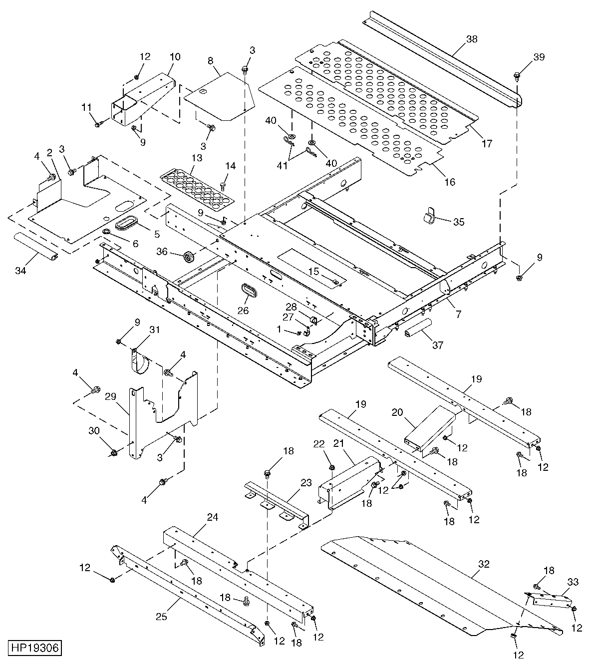 Engine Platform and Fuel Tank Supports (730101 - )