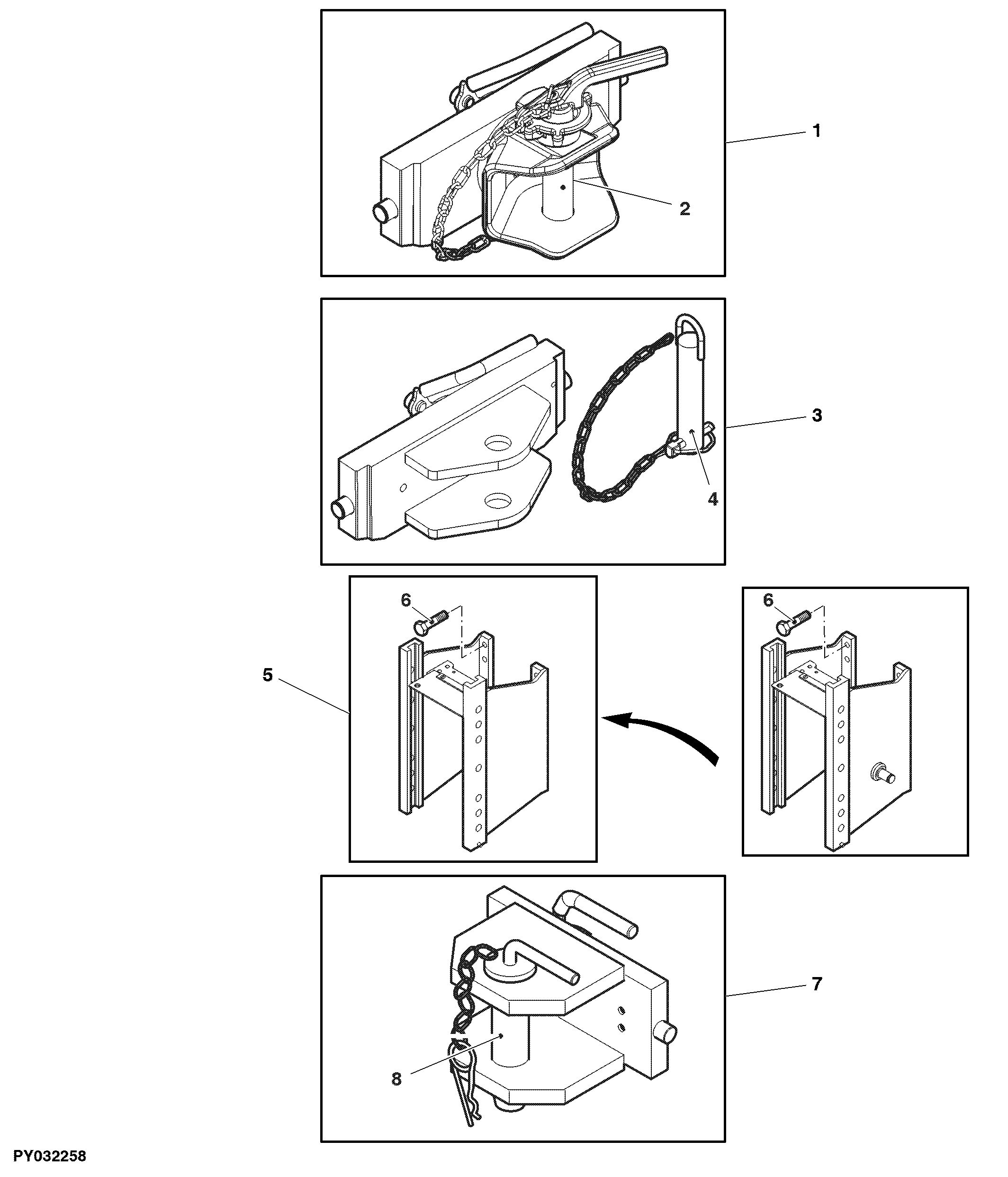SLIDING WAGON HITCHES (EEC, CUNA C, CUNA D2 TYPE)