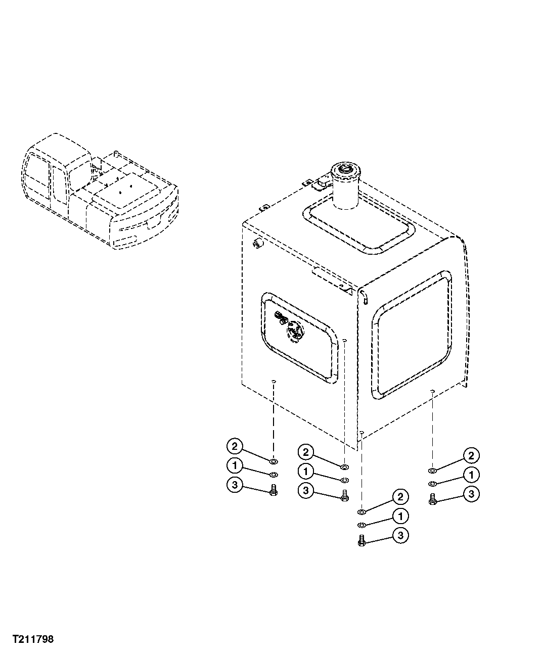 FUEL TANK SUPPORT MOUNTING HARDWARE