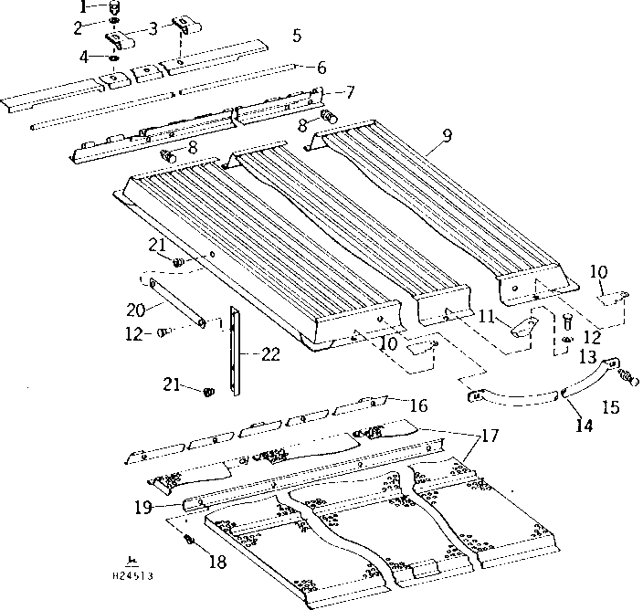 ENGINE COMPARTMENT UPPER DOOR LOUVERS AND SCREEN (11501 - 105800)