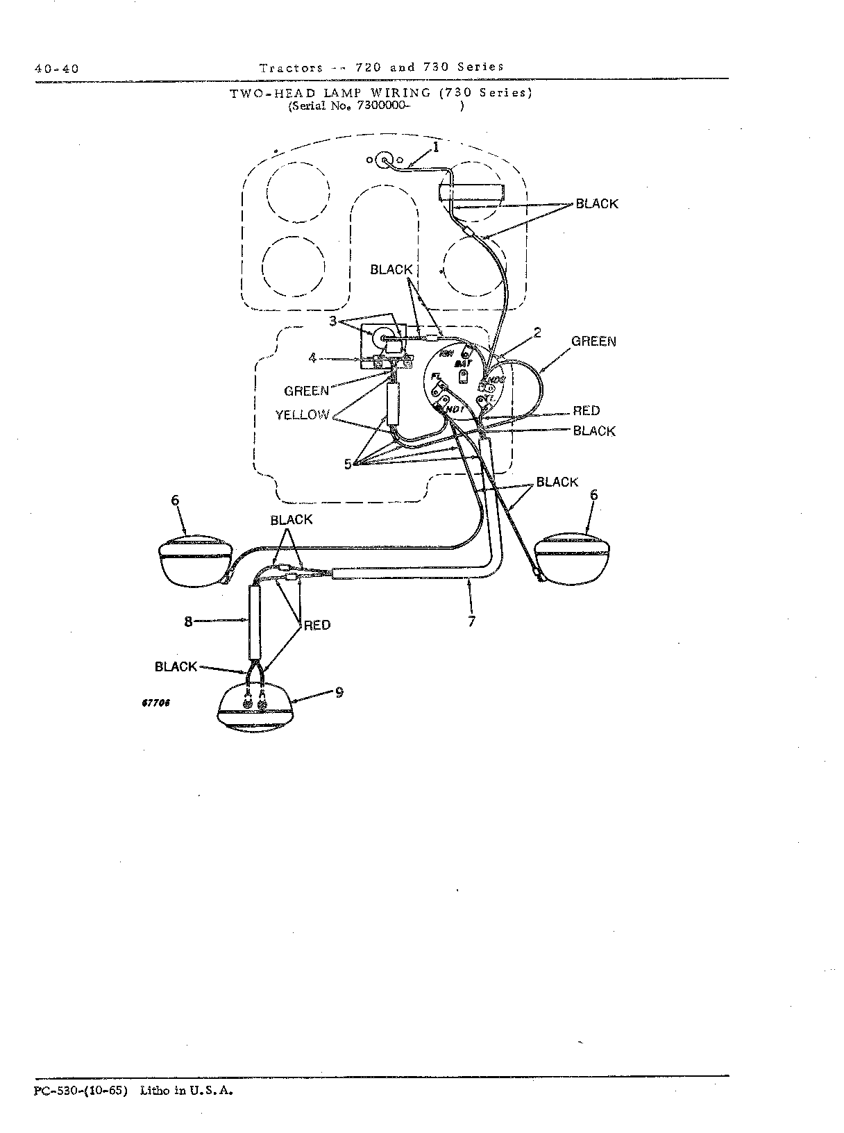 Head lamp wiring