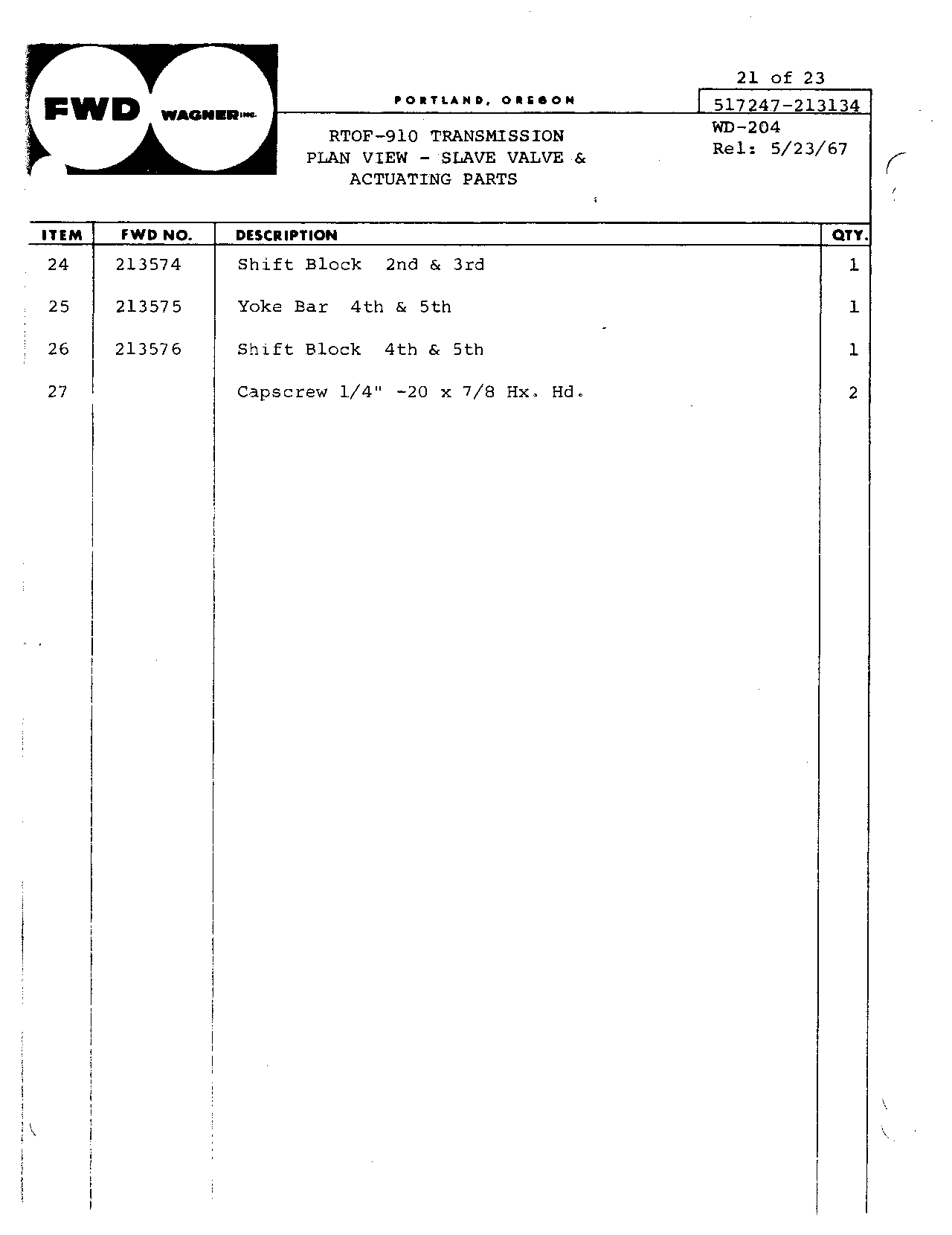 Section 50 - Power Train Transmission (Continued)