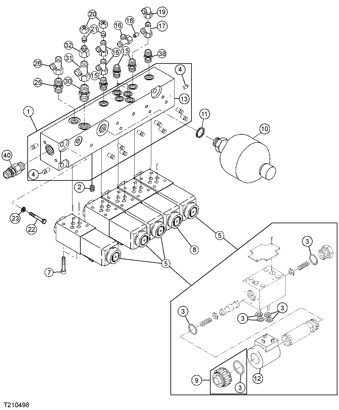 HYDROSTATIC SOLENOID MANIFOLD (S.N.-005599)