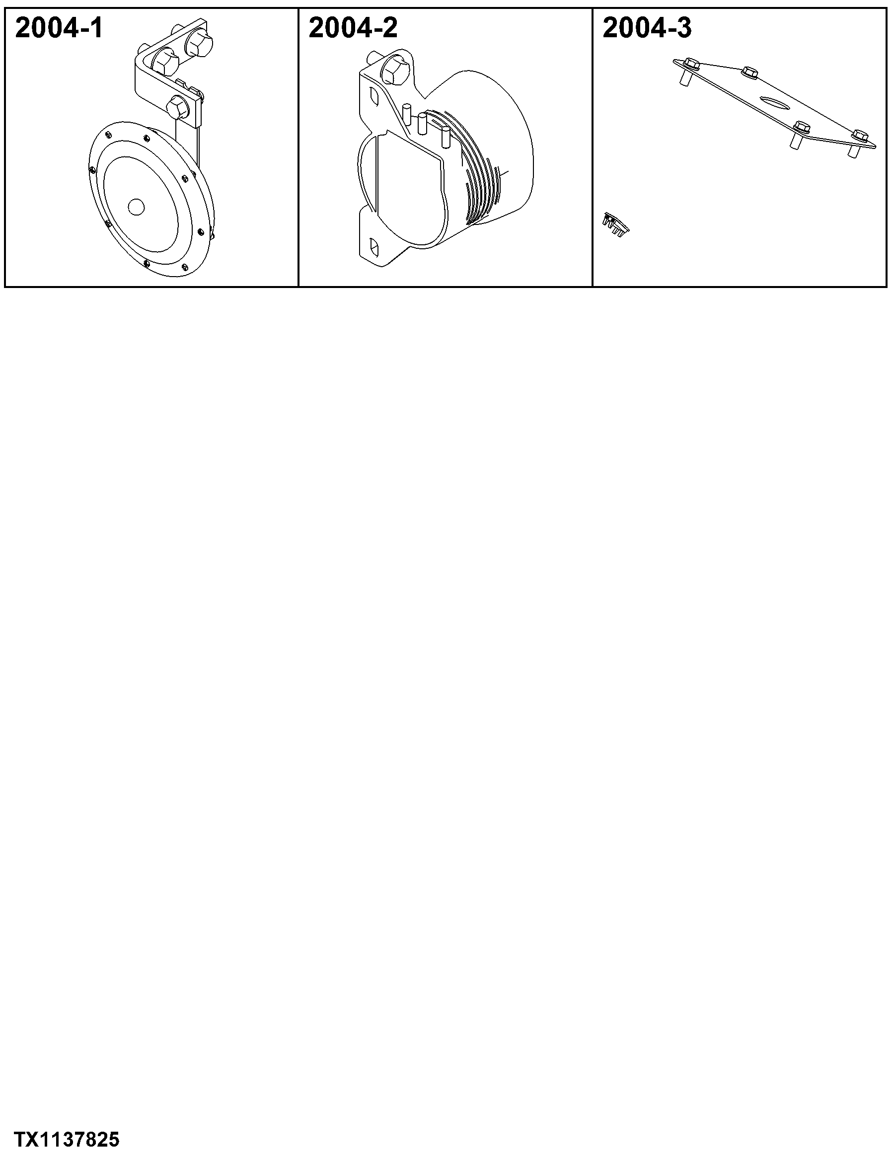 2004 Warning Devices Including Horn & Reverse Alarm