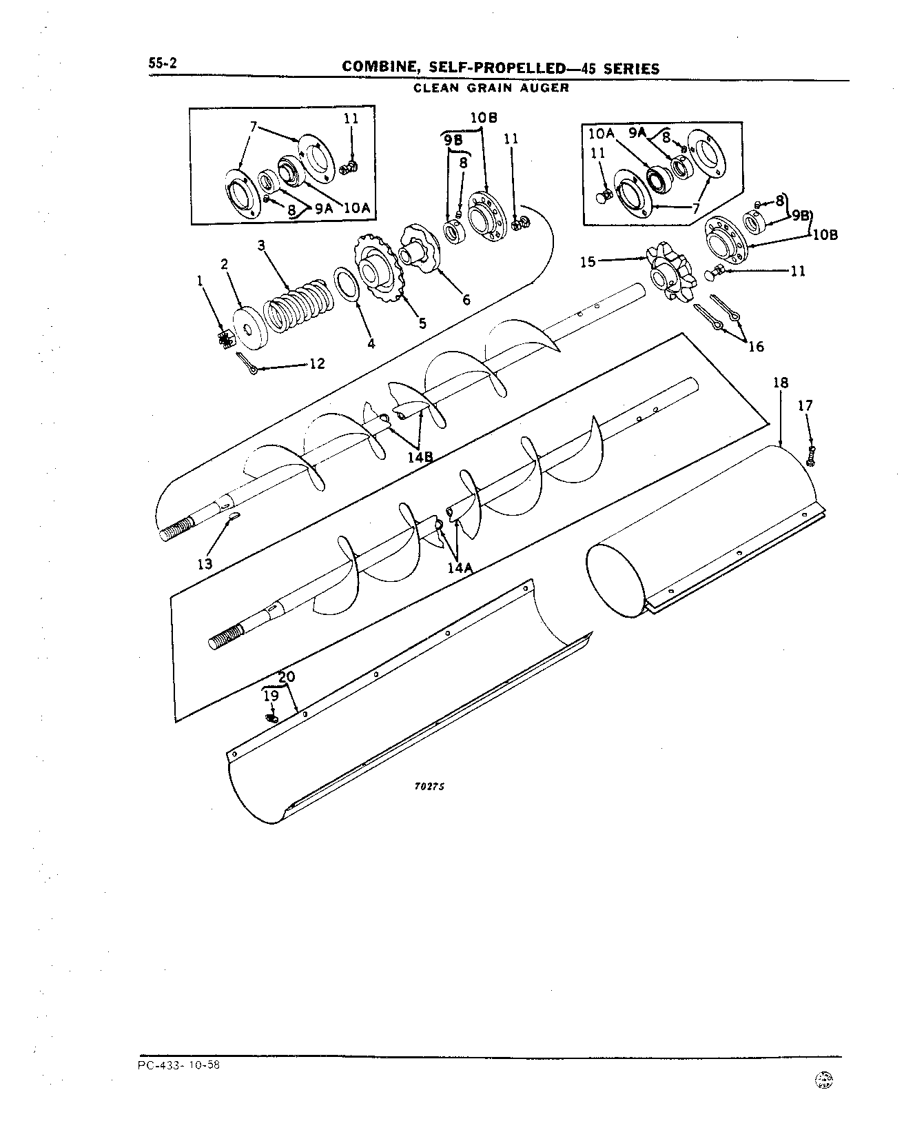 Auger, Clean Grain and Housing