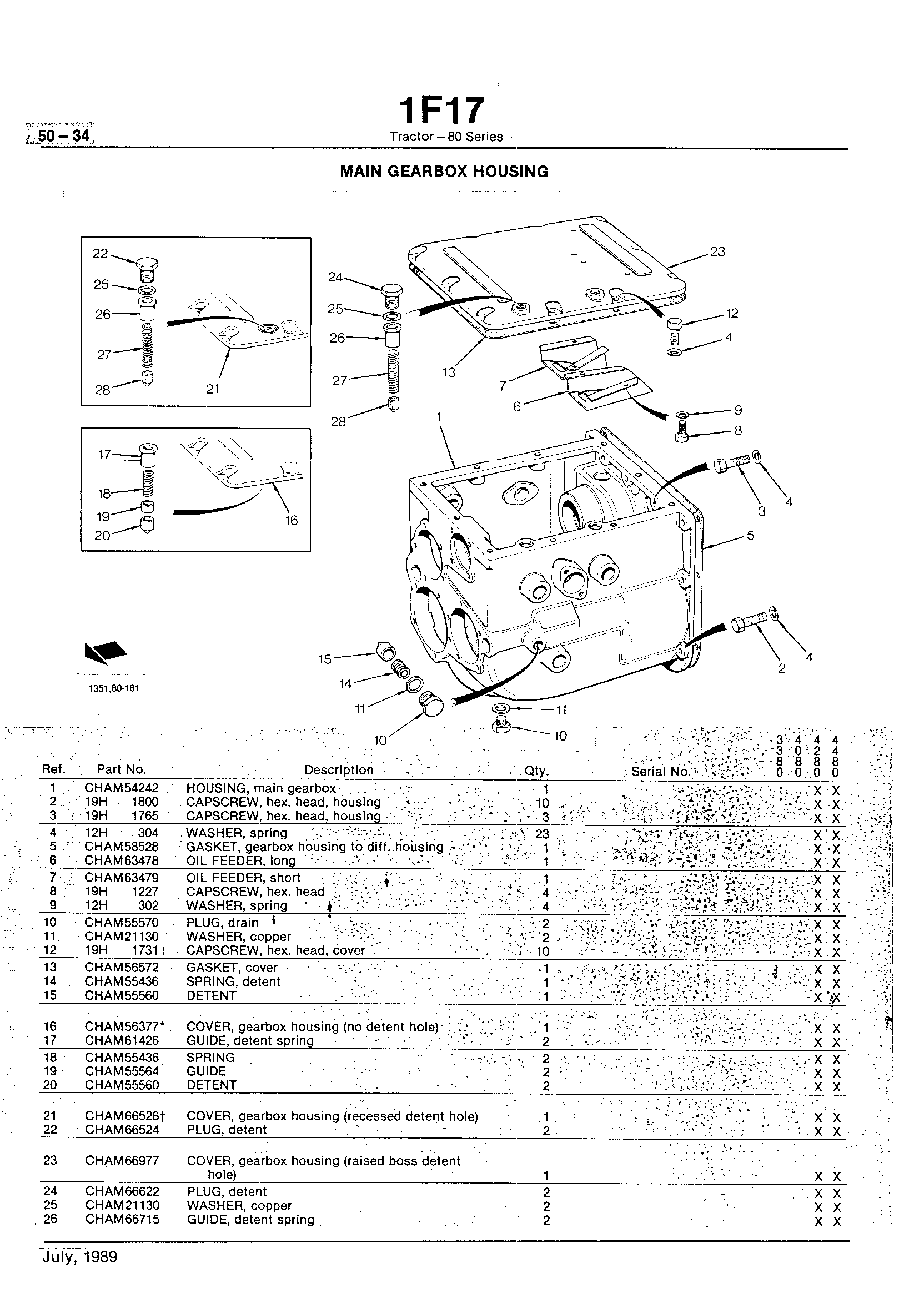 Power Train Main Gearbox Housing (Continued)